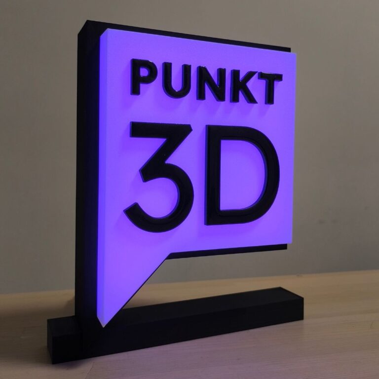 Lightbox LED z logo